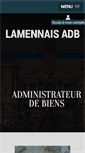 Mobile Screenshot of lamennais-adb.fr